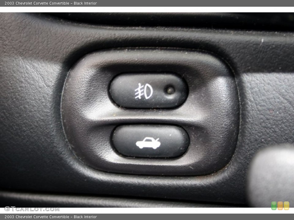 Black Interior Controls for the 2003 Chevrolet Corvette Convertible #61754819