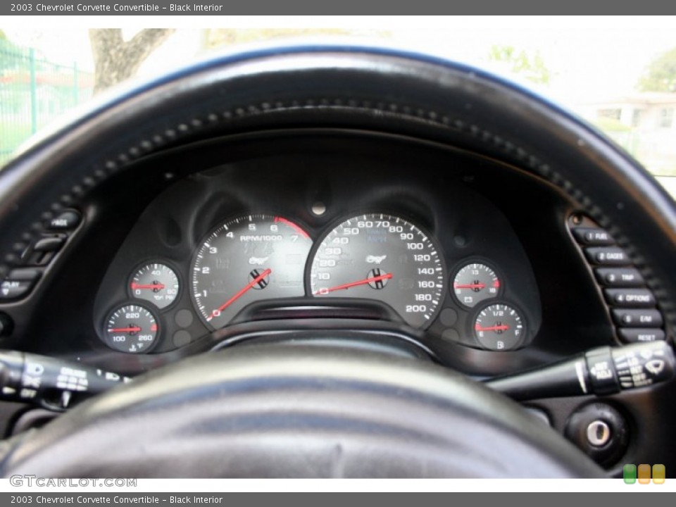 Black Interior Gauges for the 2003 Chevrolet Corvette Convertible #61754833