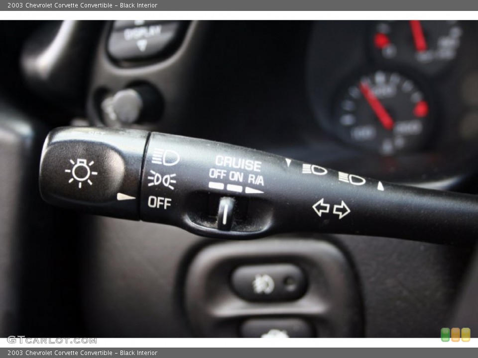Black Interior Controls for the 2003 Chevrolet Corvette Convertible #61754846