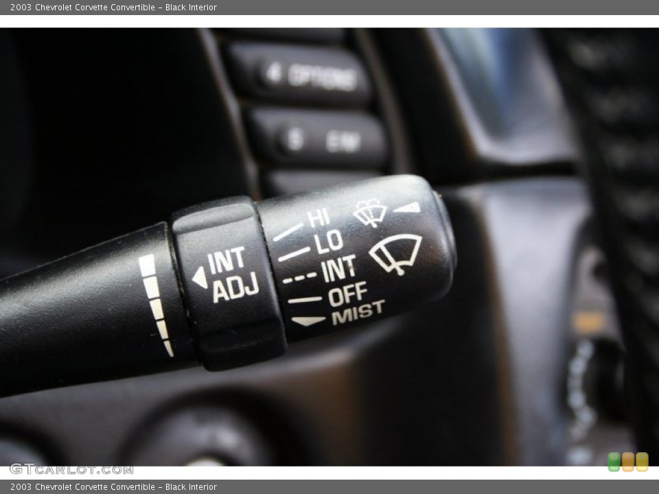 Black Interior Controls for the 2003 Chevrolet Corvette Convertible #61754852