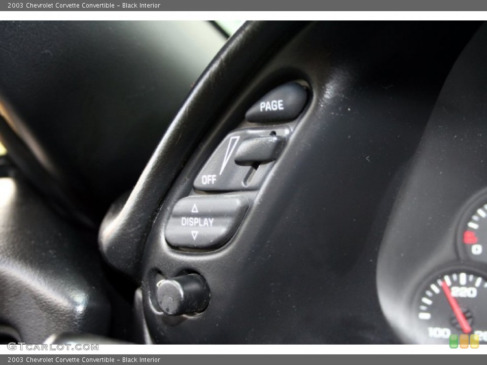 Black Interior Controls for the 2003 Chevrolet Corvette Convertible #61754855