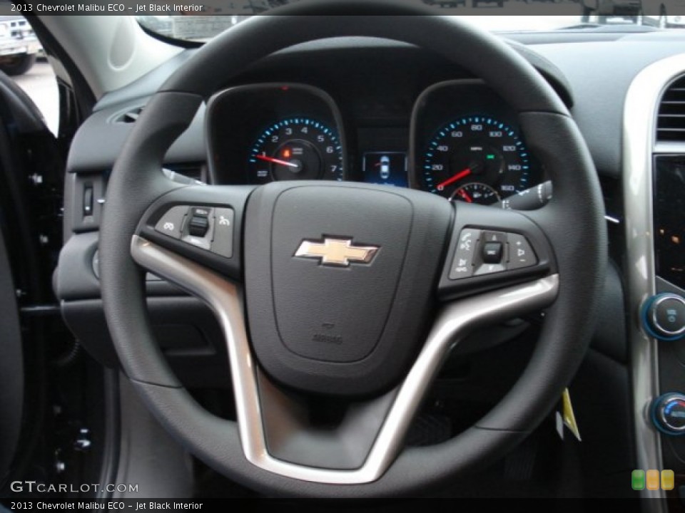 Jet Black Interior Steering Wheel for the 2013 Chevrolet Malibu ECO #61758773