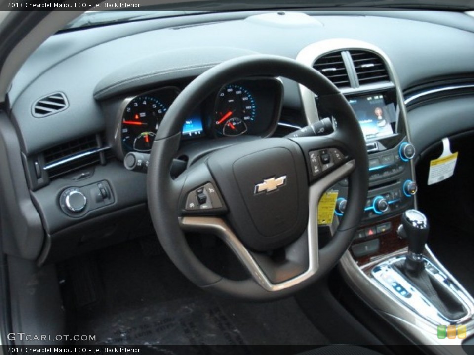 Jet Black Interior Steering Wheel for the 2013 Chevrolet Malibu ECO #61758809