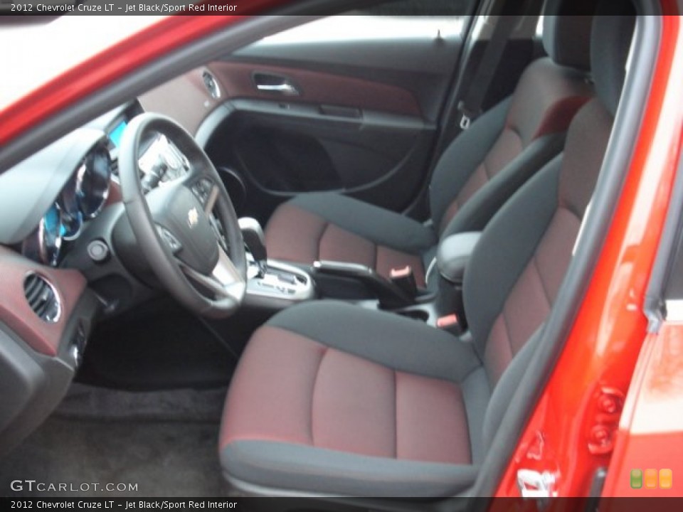 Jet Black/Sport Red Interior Photo for the 2012 Chevrolet Cruze LT #61759712