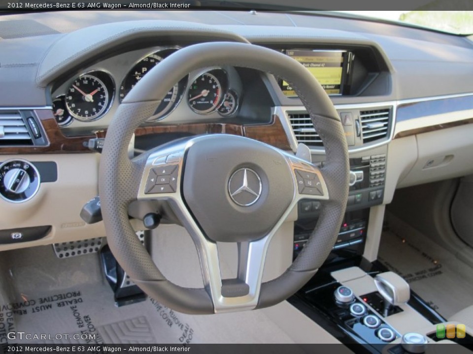 Almond/Black Interior Dashboard for the 2012 Mercedes-Benz E 63 AMG Wagon #61763418