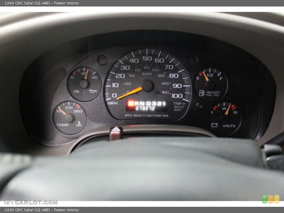 Pewter Interior Gauges for the 1999 GMC Safari SLE AWD #61763419