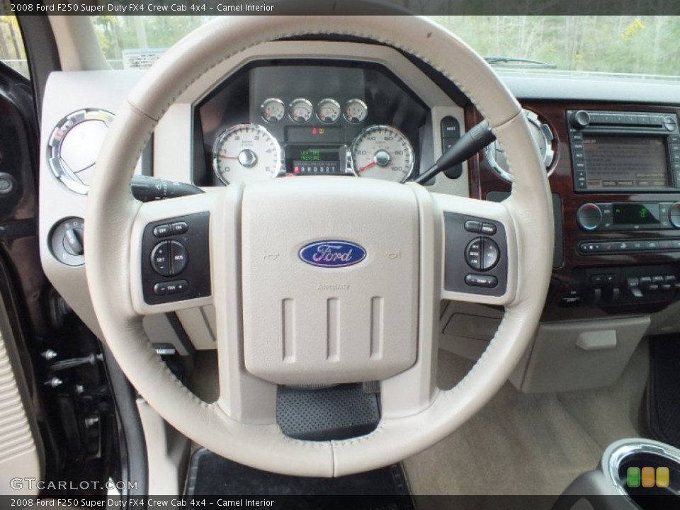 Camel Interior Steering Wheel for the 2008 Ford F250 Super Duty FX4 Crew Cab 4x4 #61763708