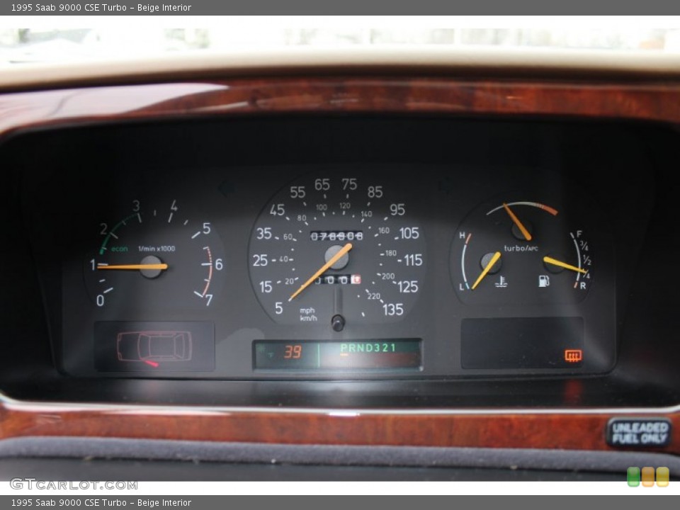 Beige Interior Gauges for the 1995 Saab 9000 CSE Turbo #61766714