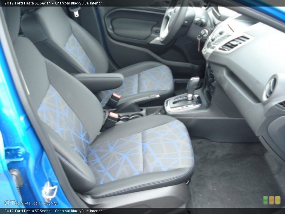 Charcoal Black/Blue Interior Photo for the 2012 Ford Fiesta SE Sedan #61774630