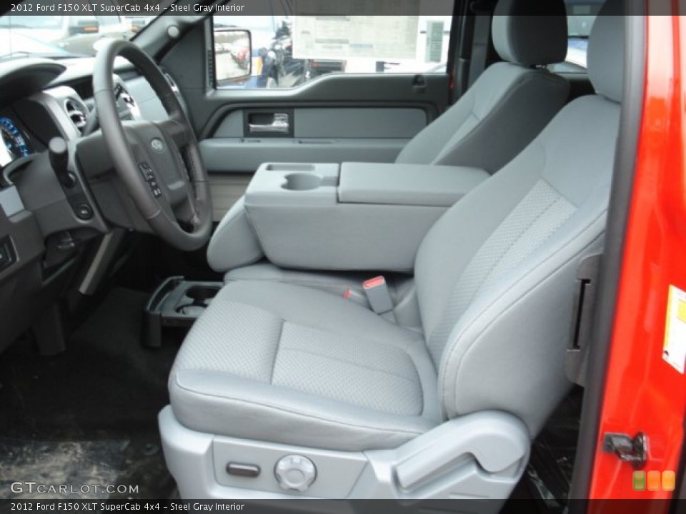 Steel Gray Interior Photo for the 2012 Ford F150 XLT SuperCab 4x4 #61774763