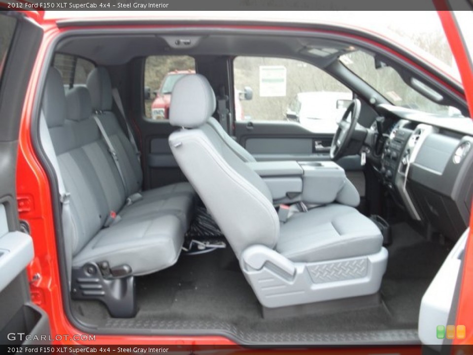 Steel Gray Interior Photo for the 2012 Ford F150 XLT SuperCab 4x4 #61774808