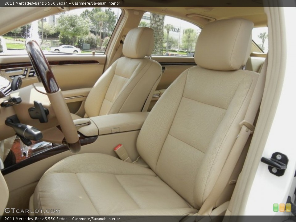 Cashmere/Savanah Interior Front Seat for the 2011 Mercedes-Benz S 550 Sedan #61776581