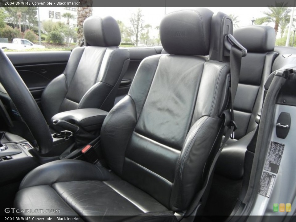 Black Interior Front Seat for the 2004 BMW M3 Convertible #61777994