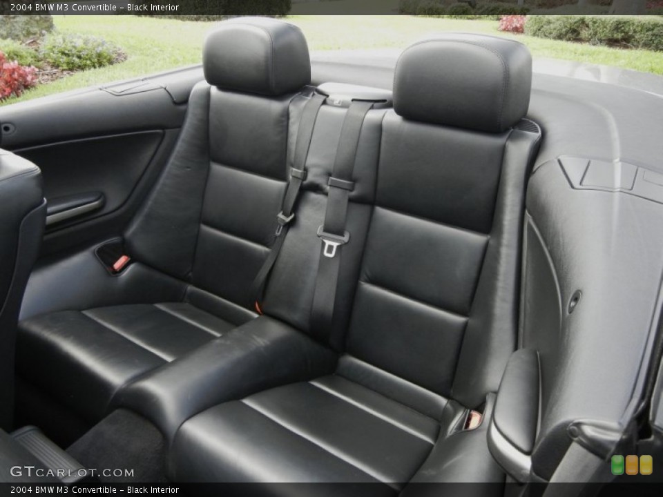 Black Interior Rear Seat for the 2004 BMW M3 Convertible #61778013