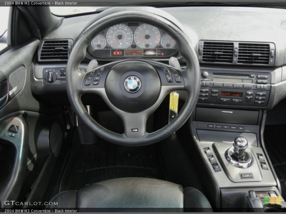 Black Interior Steering Wheel for the 2004 BMW M3 Convertible #61778057