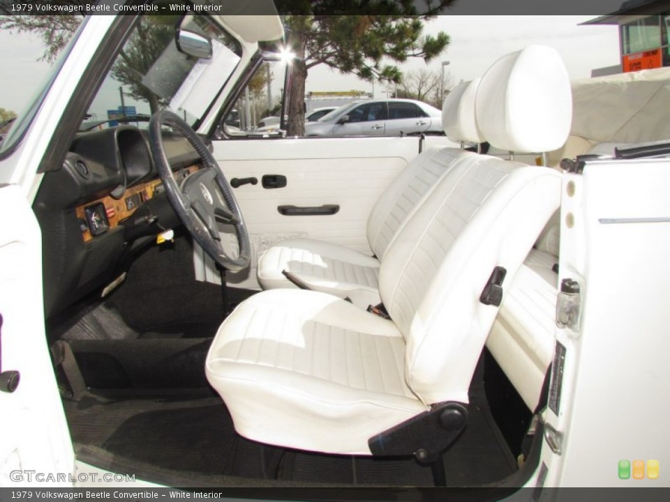 White Interior Photo for the 1979 Volkswagen Beetle Convertible #61779134