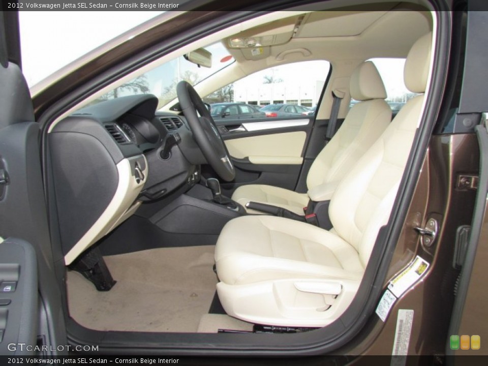 Cornsilk Beige Interior Photo for the 2012 Volkswagen Jetta SEL Sedan #61781816
