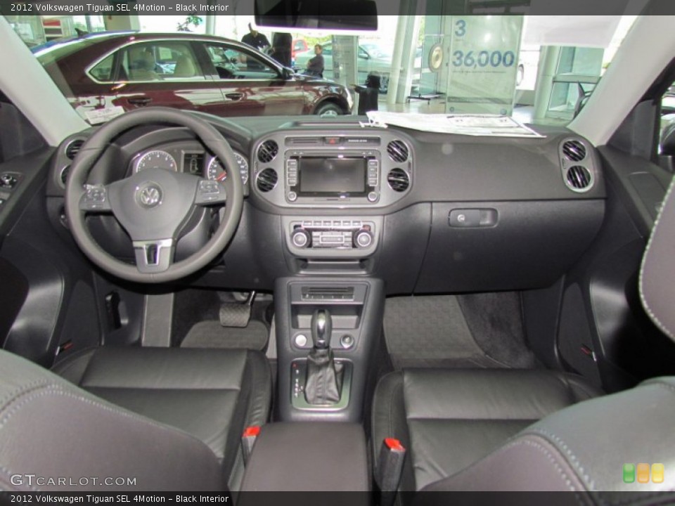 Black Interior Dashboard for the 2012 Volkswagen Tiguan SEL 4Motion #61782056