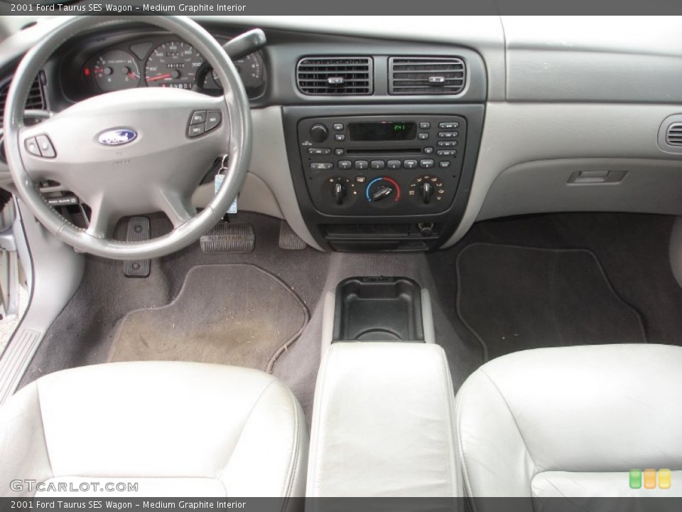 Medium Graphite Interior Dashboard for the 2001 Ford Taurus SES Wagon #61782144