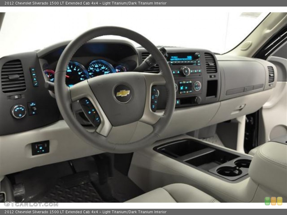 Light Titanium/Dark Titanium Interior Dashboard for the 2012 Chevrolet Silverado 1500 LT Extended Cab 4x4 #61784261
