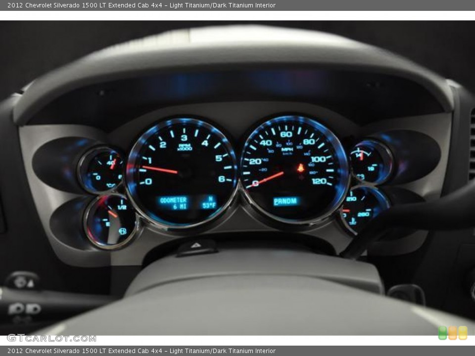 Light Titanium/Dark Titanium Interior Gauges for the 2012 Chevrolet Silverado 1500 LT Extended Cab 4x4 #61784286