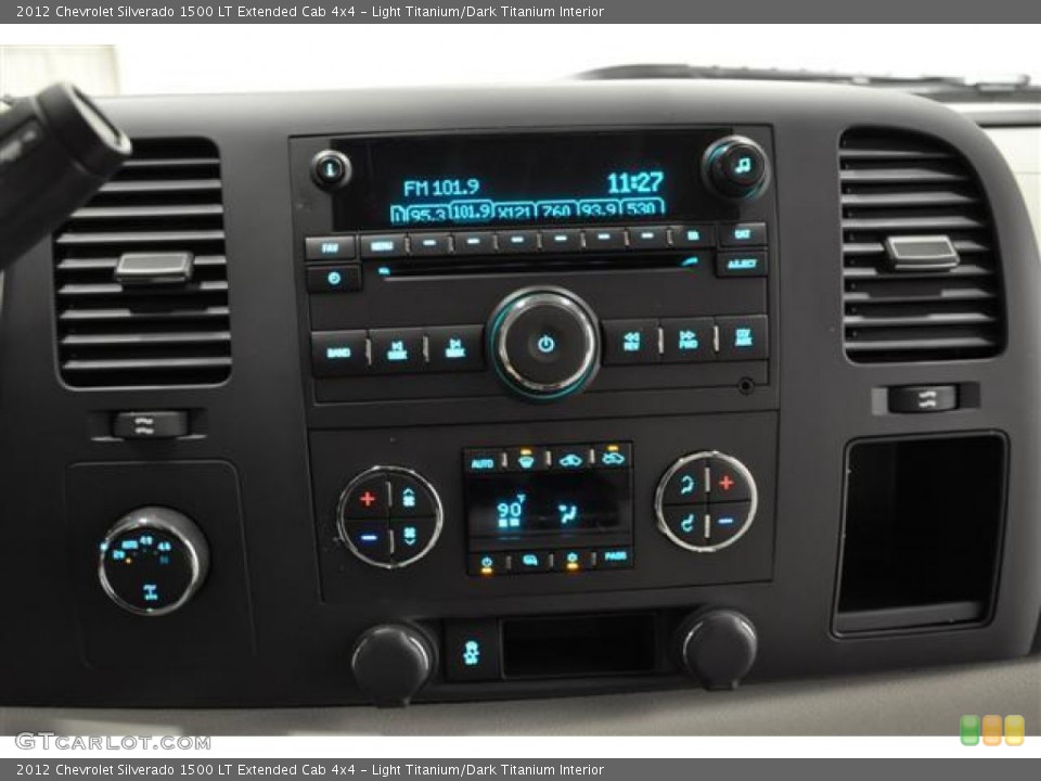 Light Titanium/Dark Titanium Interior Controls for the 2012 Chevrolet Silverado 1500 LT Extended Cab 4x4 #61784300