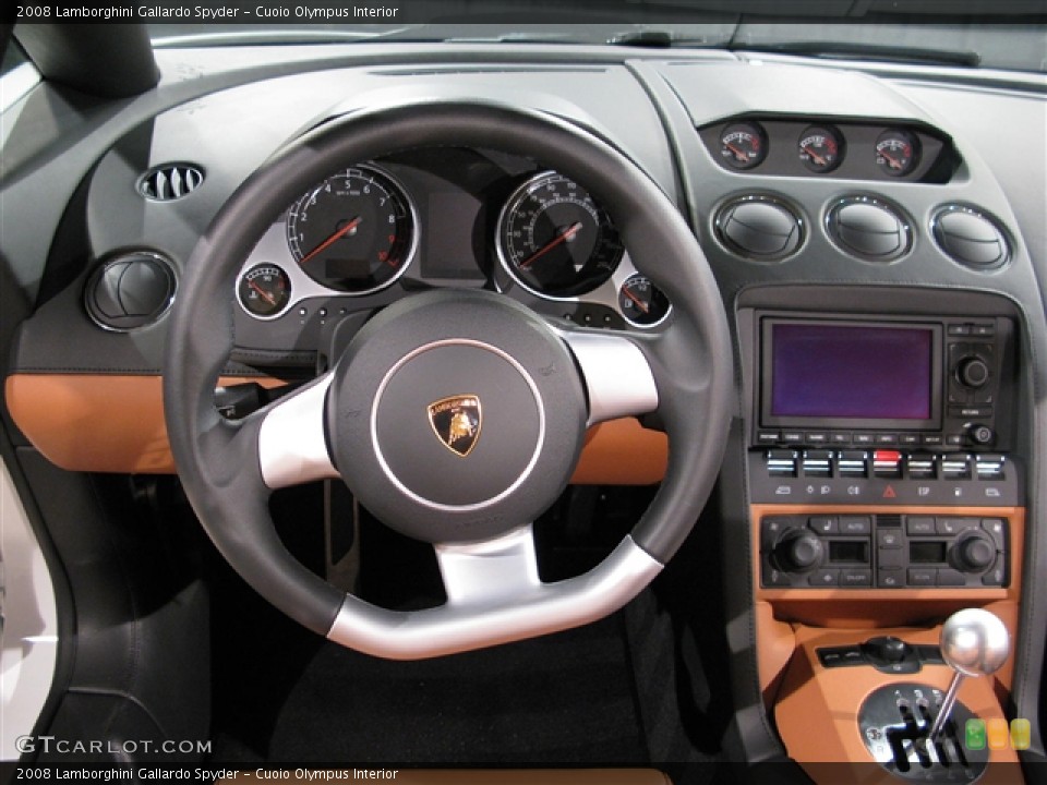 Cuoio Olympus Interior Steering Wheel for the 2008 Lamborghini Gallardo Spyder #617871