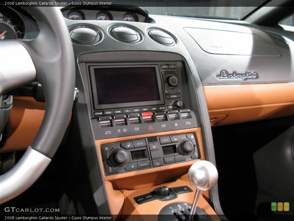 Cuoio Olympus Interior Controls for the 2008 Lamborghini Gallardo Spyder #617878