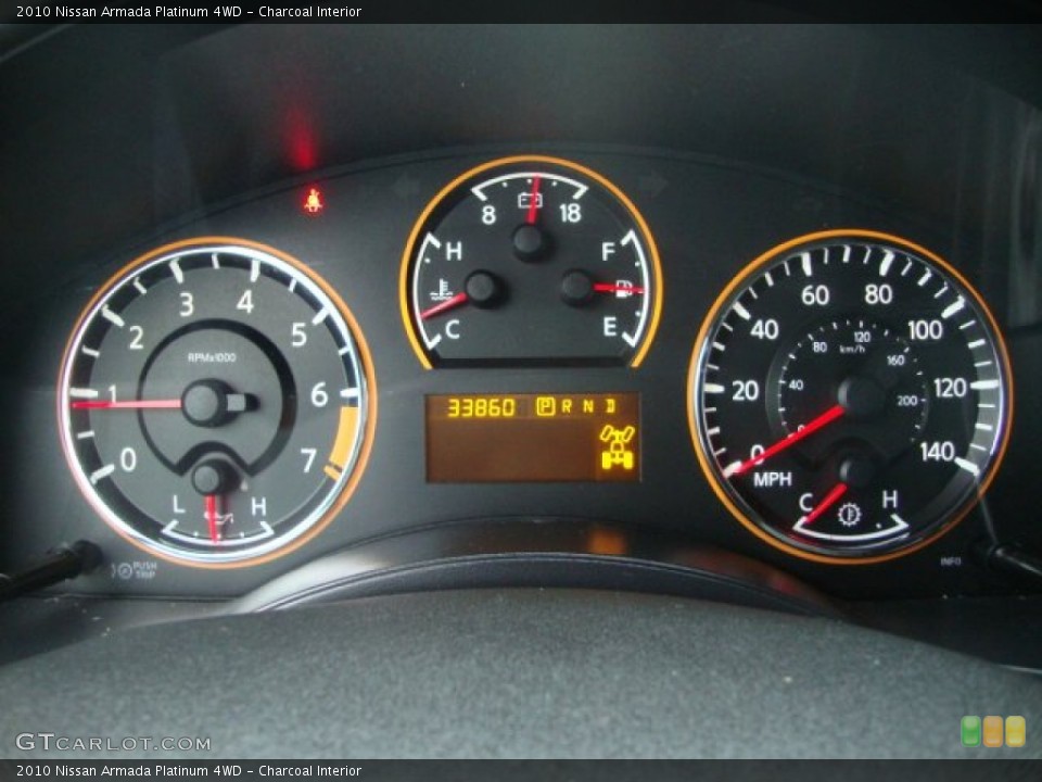 Charcoal Interior Gauges for the 2010 Nissan Armada Platinum 4WD #61788023