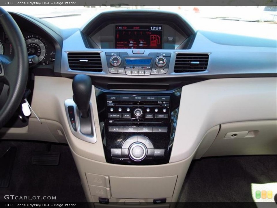 Beige Interior Controls for the 2012 Honda Odyssey EX-L #61788755