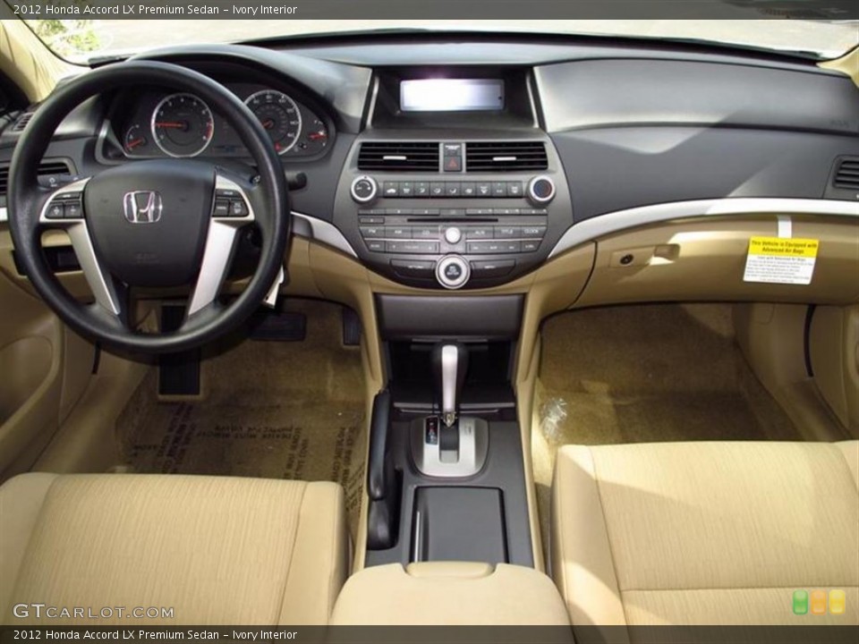Ivory Interior Dashboard for the 2012 Honda Accord LX Premium Sedan #61790762