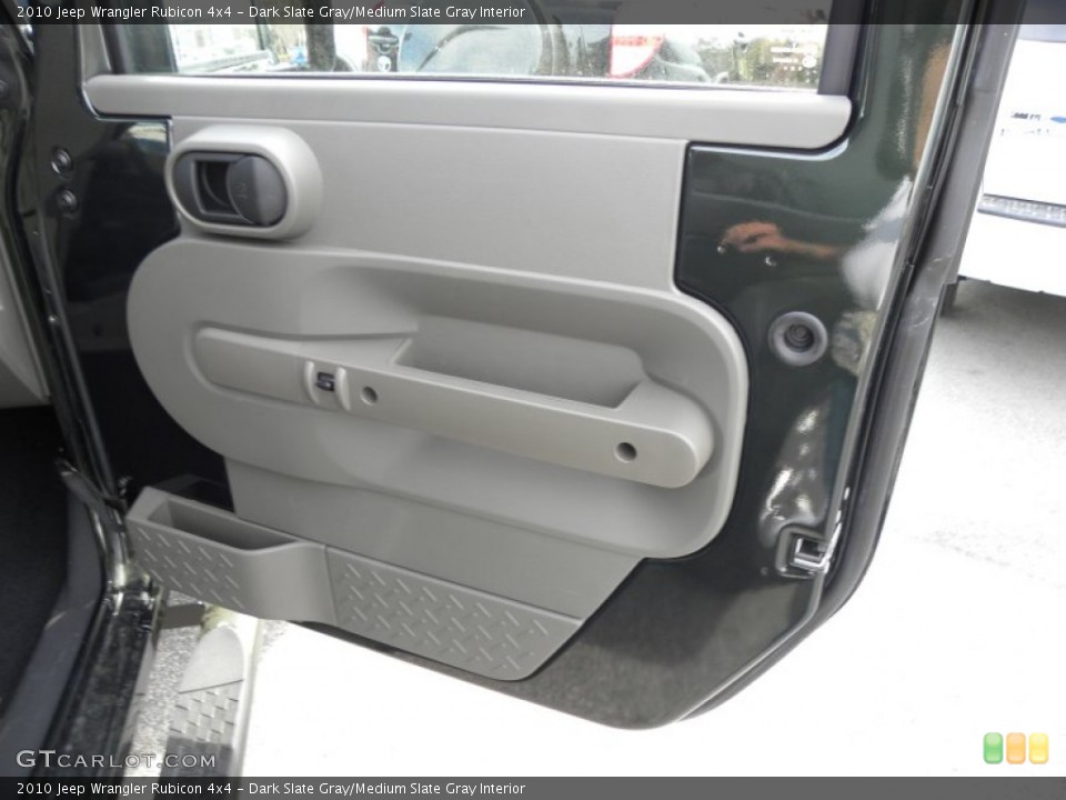 Dark Slate Gray/Medium Slate Gray Interior Door Panel for the 2010 Jeep Wrangler Rubicon 4x4 #61795343