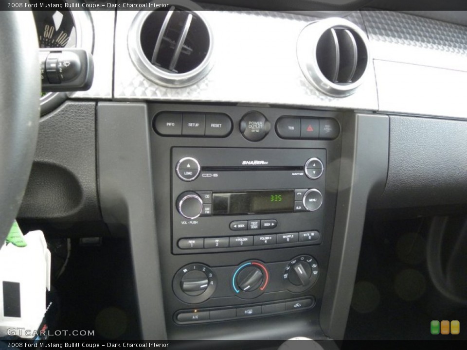 Dark Charcoal Interior Controls for the 2008 Ford Mustang Bullitt Coupe #61796144