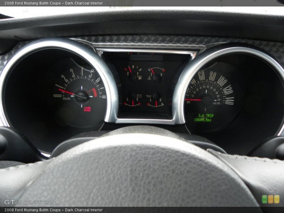Dark Charcoal Interior Gauges for the 2008 Ford Mustang Bullitt Coupe #61796167