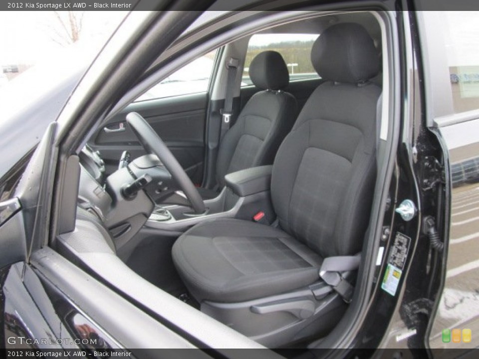 Black Interior Photo for the 2012 Kia Sportage LX AWD #61797545