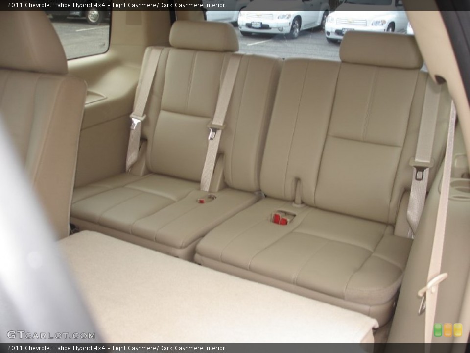 Light Cashmere/Dark Cashmere Interior Rear Seat for the 2011 Chevrolet Tahoe Hybrid 4x4 #61799333