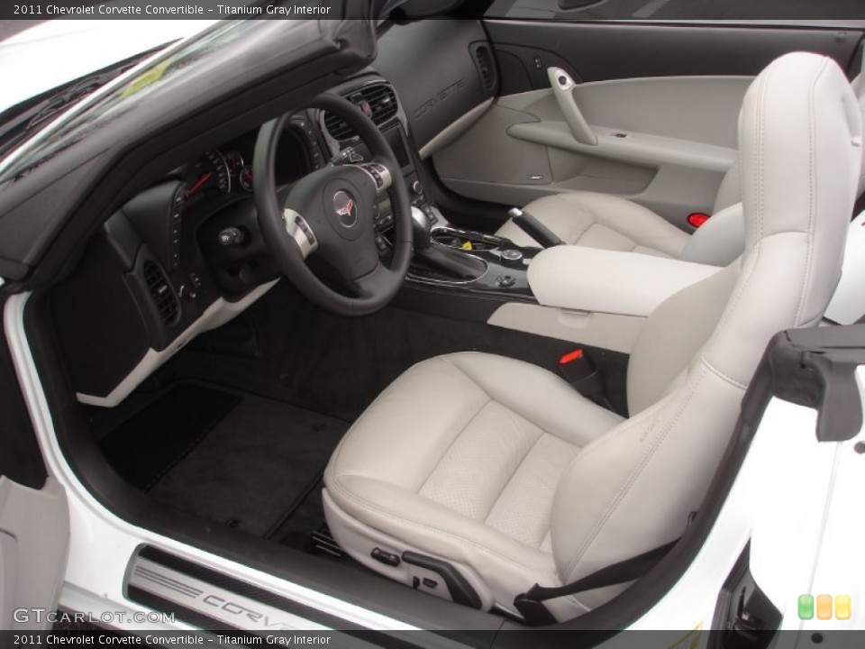 Titanium Gray Interior Photo for the 2011 Chevrolet Corvette Convertible #61799471