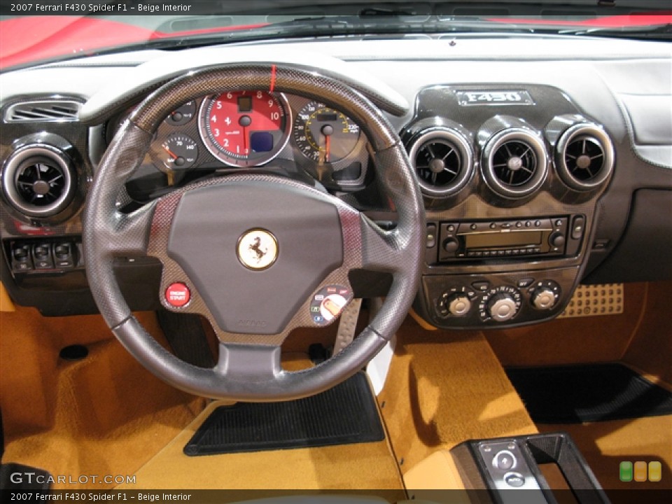 Beige Interior Dashboard for the 2007 Ferrari F430 Spider F1 #617998
