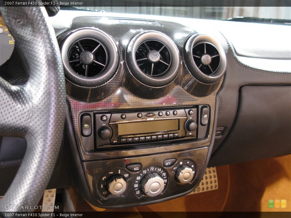 Beige Interior Controls for the 2007 Ferrari F430 Spider F1 #618005