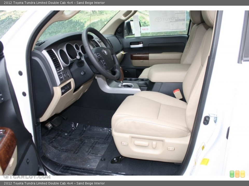 Sand Beige Interior Photo for the 2012 Toyota Tundra Limited Double Cab 4x4 #61802108