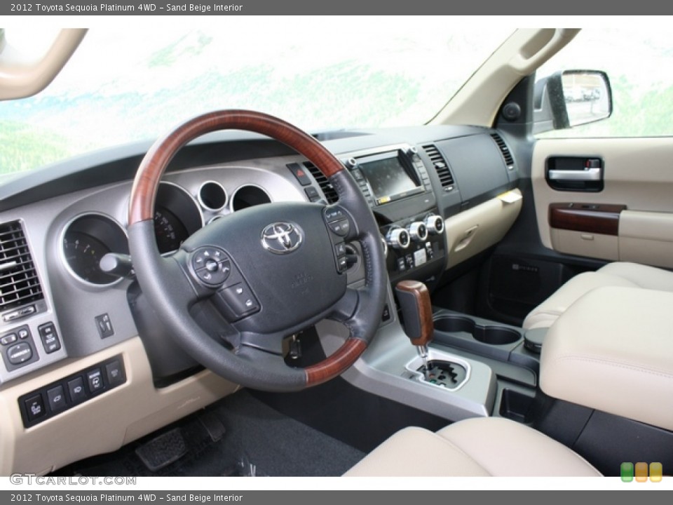 Sand Beige Interior Photo for the 2012 Toyota Sequoia Platinum 4WD #61803479