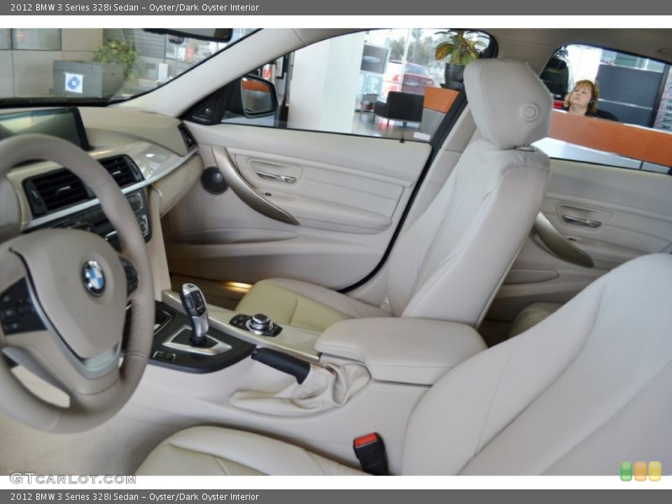 Oyster/Dark Oyster Interior Photo for the 2012 BMW 3 Series 328i Sedan #61803575