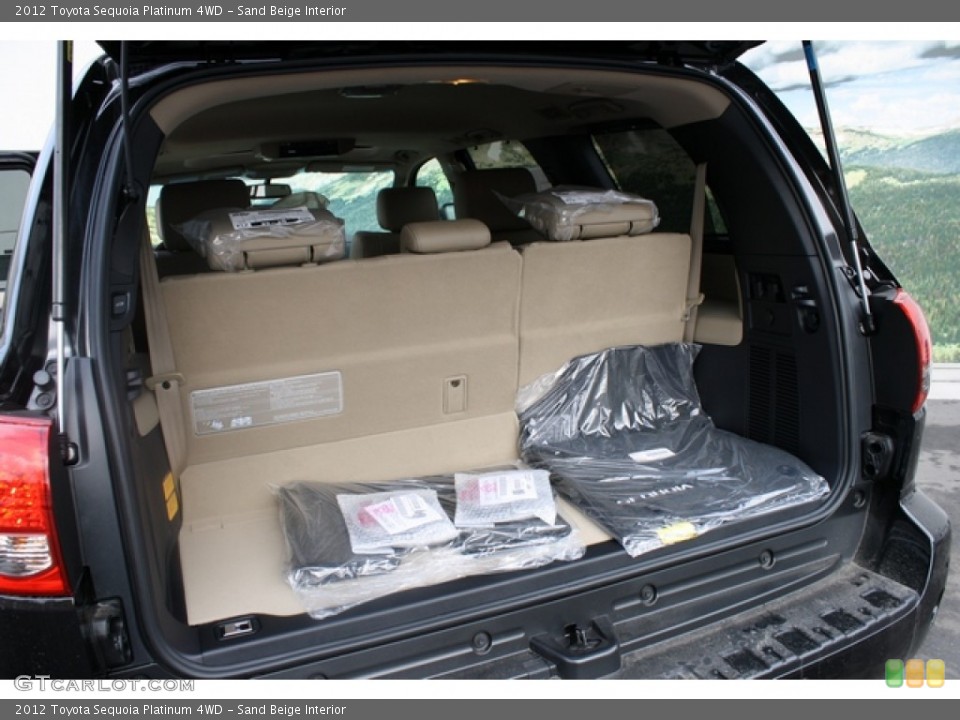 Sand Beige Interior Trunk for the 2012 Toyota Sequoia Platinum 4WD #61803581