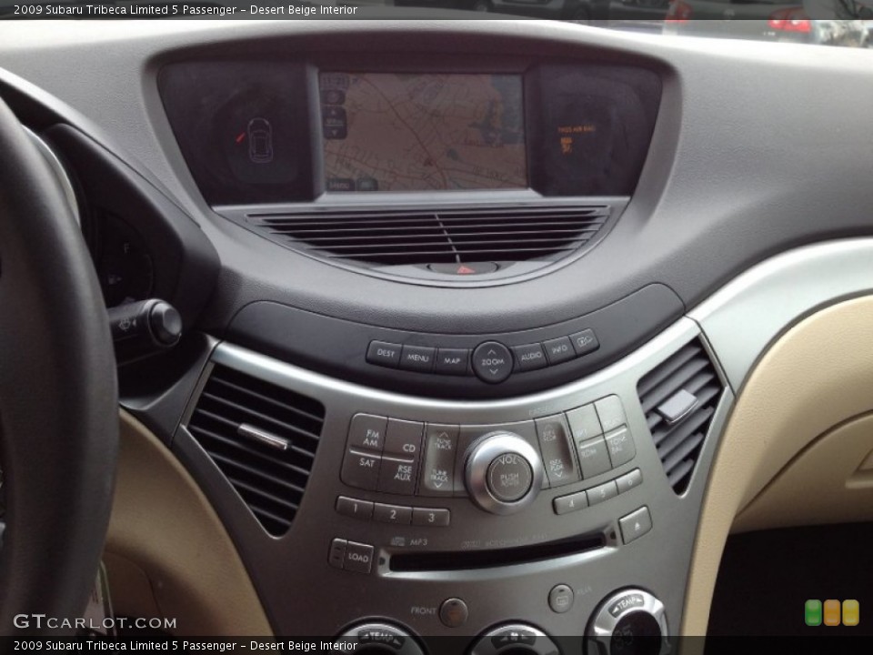 Desert Beige Interior Controls for the 2009 Subaru Tribeca Limited 5 Passenger #61804076