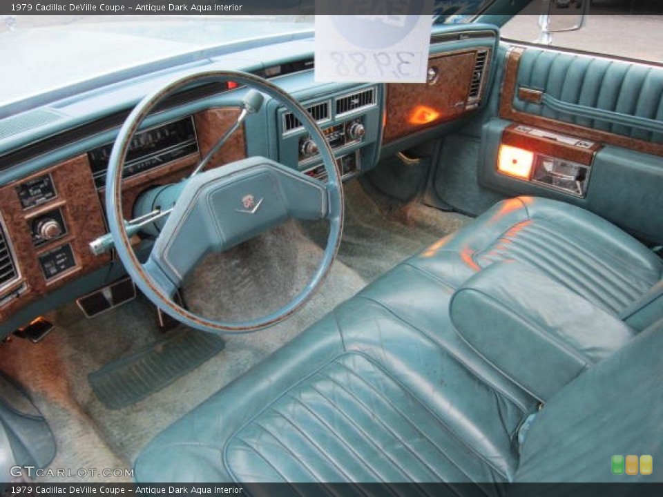 Antique Dark Aqua Interior Photo for the 1979 Cadillac DeVille Coupe #61807932