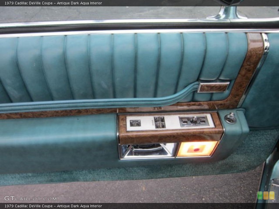 Antique Dark Aqua Interior Door Panel for the 1979 Cadillac DeVille Coupe #61807940