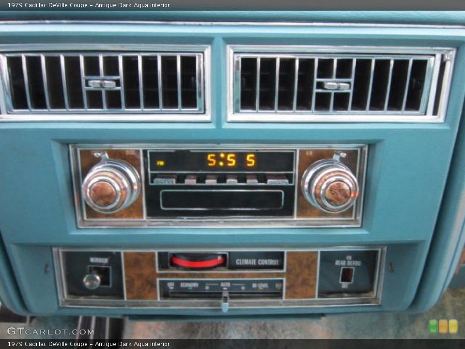 Antique Dark Aqua Interior Audio System for the 1979 Cadillac DeVille Coupe #61807958