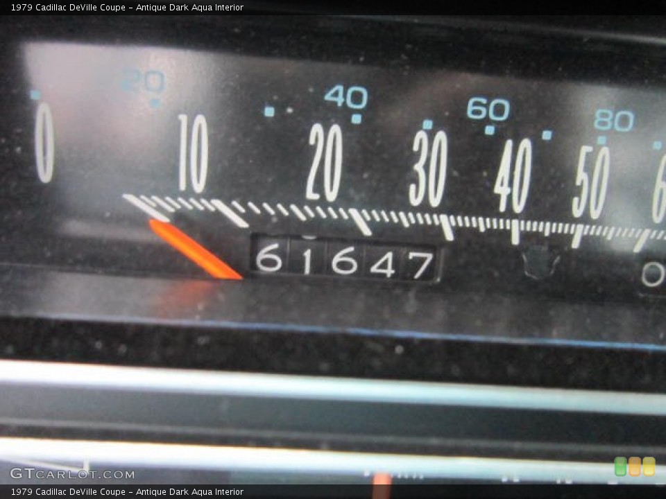 Antique Dark Aqua Interior Gauges for the 1979 Cadillac DeVille Coupe #61807967