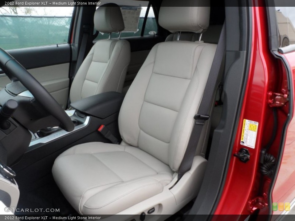 Medium Light Stone Interior Front Seat for the 2012 Ford Explorer XLT #61812350