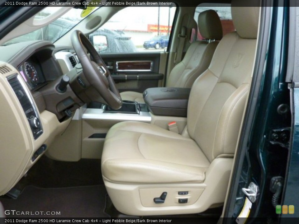 Light Pebble Beige/Bark Brown Interior Photo for the 2011 Dodge Ram 2500 HD Laramie Crew Cab 4x4 #61814907